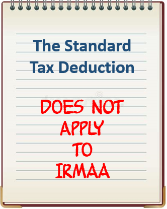IRMAA – Standard Tax Deduction